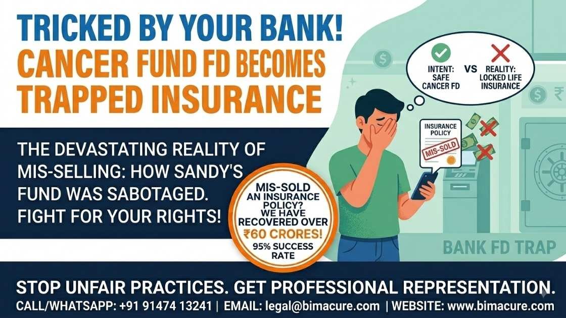 Man sold ‘insurance policy’ instead of FD from wife’s cancer fund, wins Rs 1.5 lakh